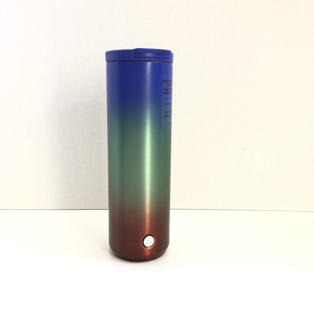 Starbucks Ombre Insulated Coffee Tumbler Mug Stainless Rainbow Red Blue Green